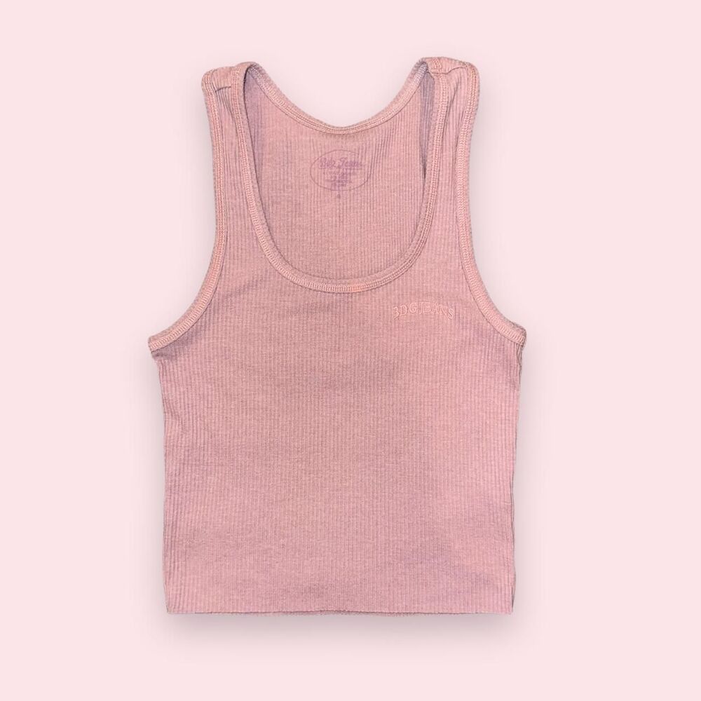 BDG women's pink ribbed tank size S